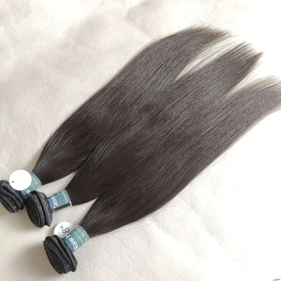 3 Pcs Straight Best Raw Virgin Human Hair Bundles - Image 3