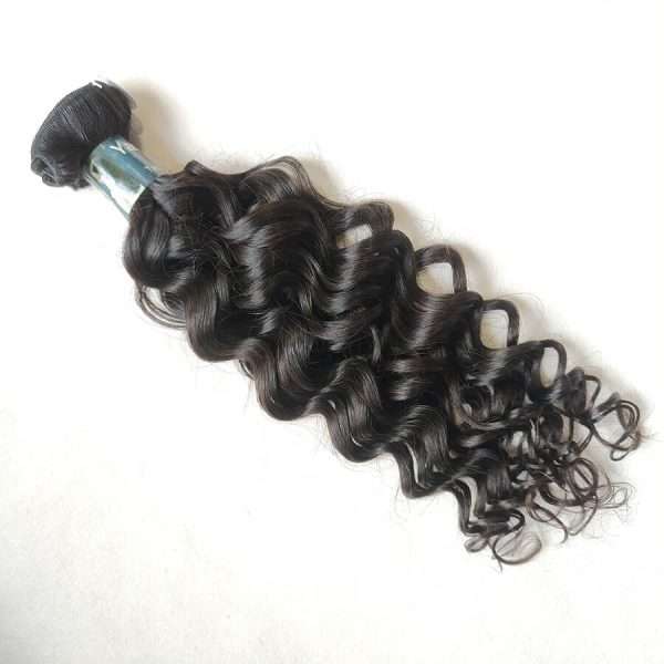 Alternative view of 1 Piece Water Wave Raw Human Hair Bundle