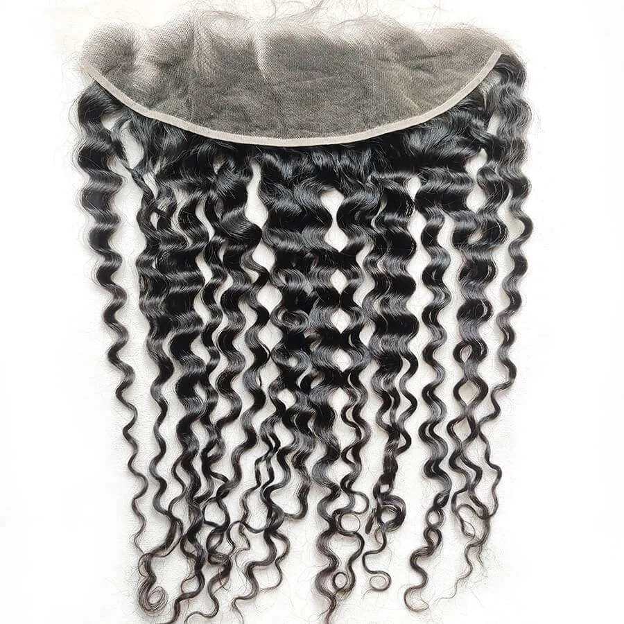 13x4 HD Lace Frontal Virgin Human Hair Italy Curly - Image 2