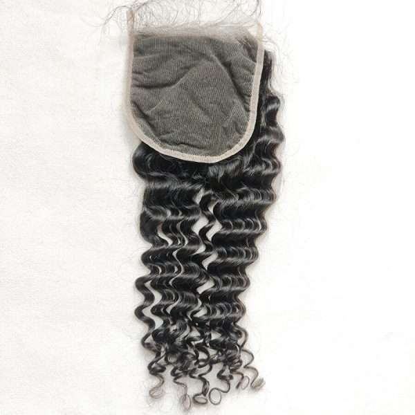 Alternative view of 5x5 HD Lace Closure Virgin Human Hair Deep Wave