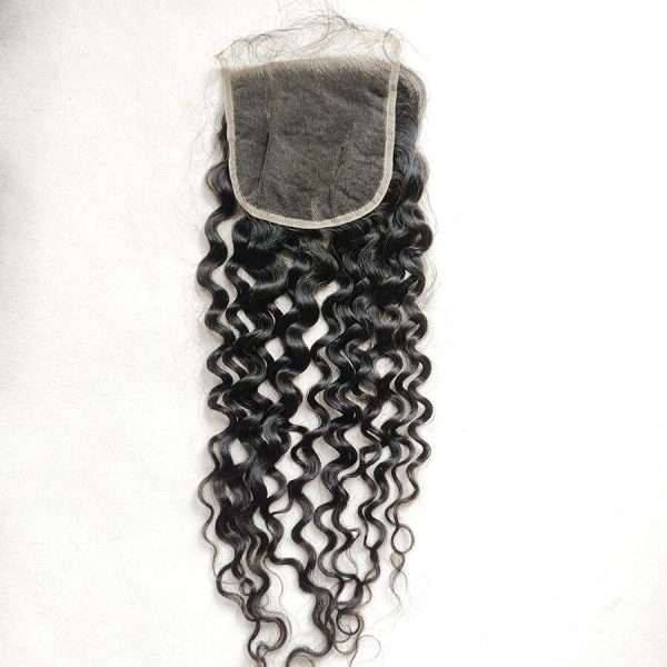 Alternative view of 5x5 HD Lace Closure Virgin Human Hair Italy Curly
