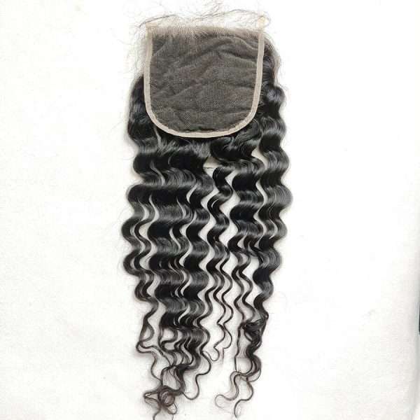 Alternative view of 5x5 HD Lace Closure Virgin Human Hair Loose Deep Wave